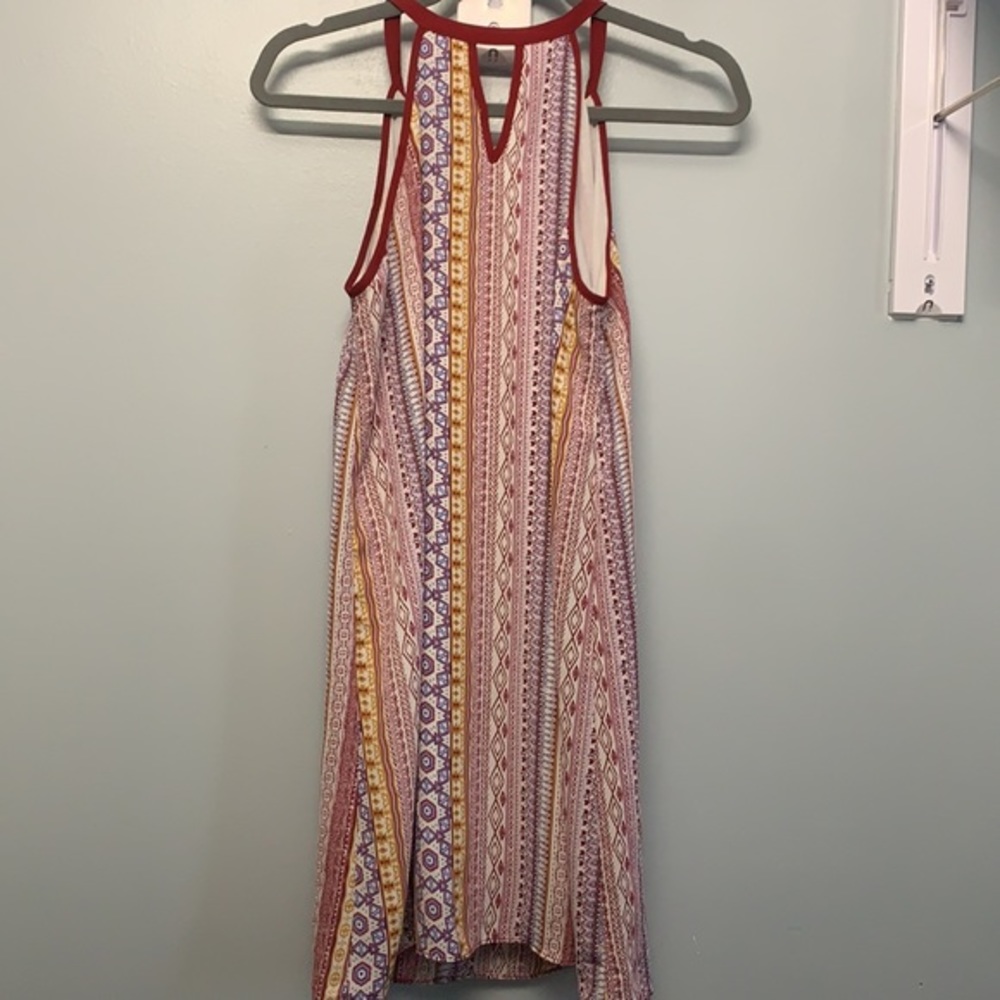 Pink Rose Aztec Patterned Dress - Picture 7 of 9